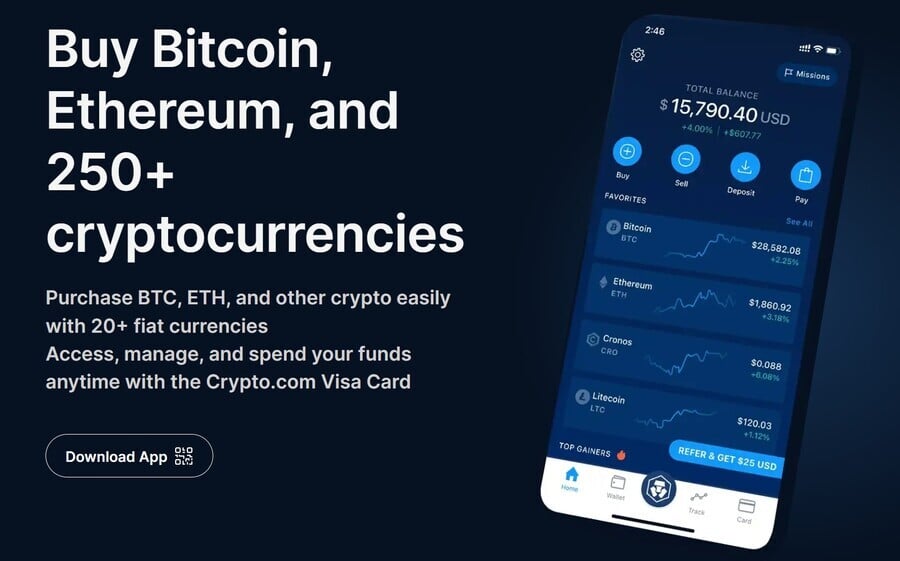 Crypto.com mobile app