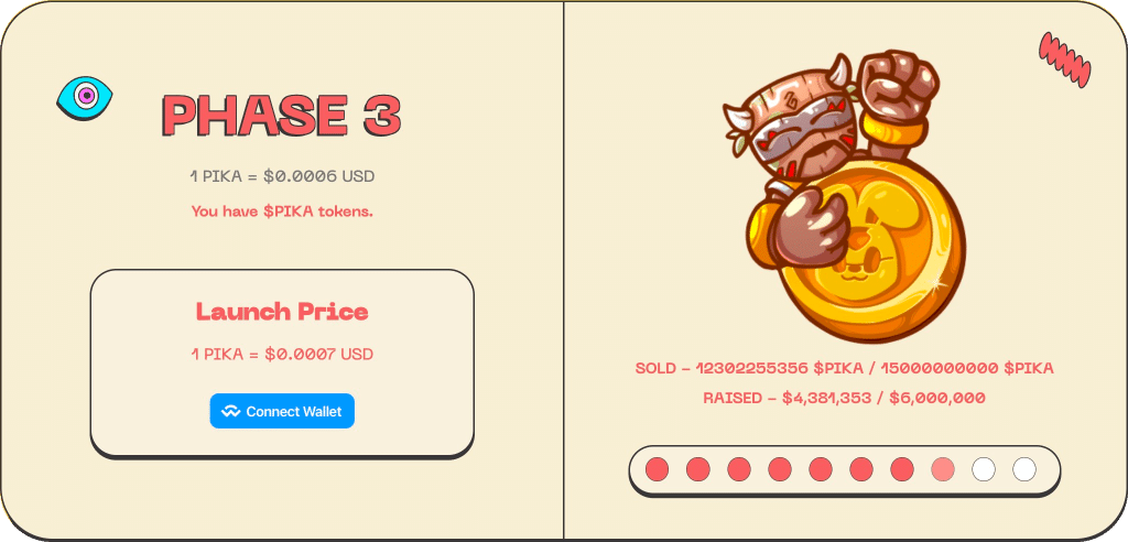 Pikamoon Presale widget