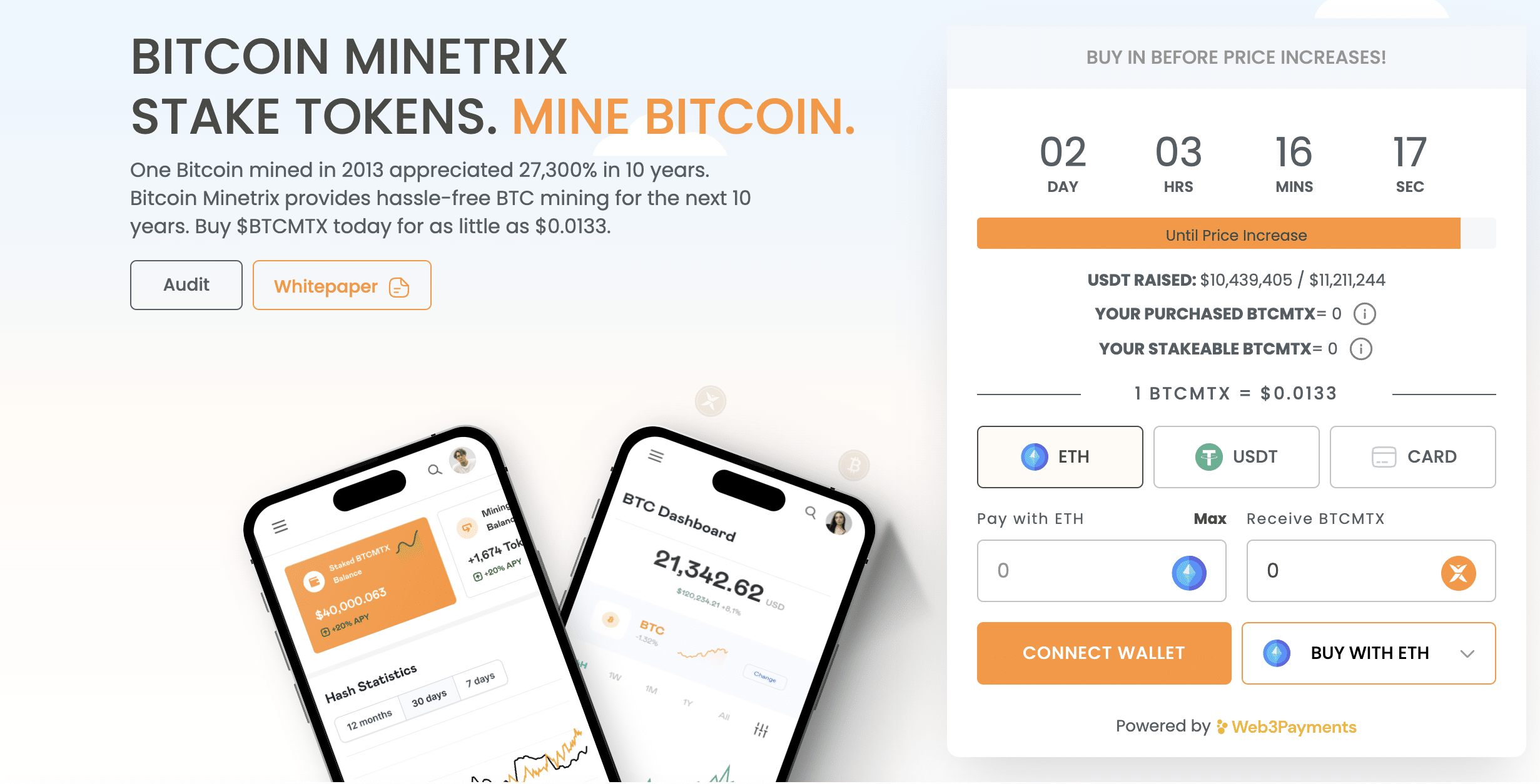 Bitcoin Minetrix presale