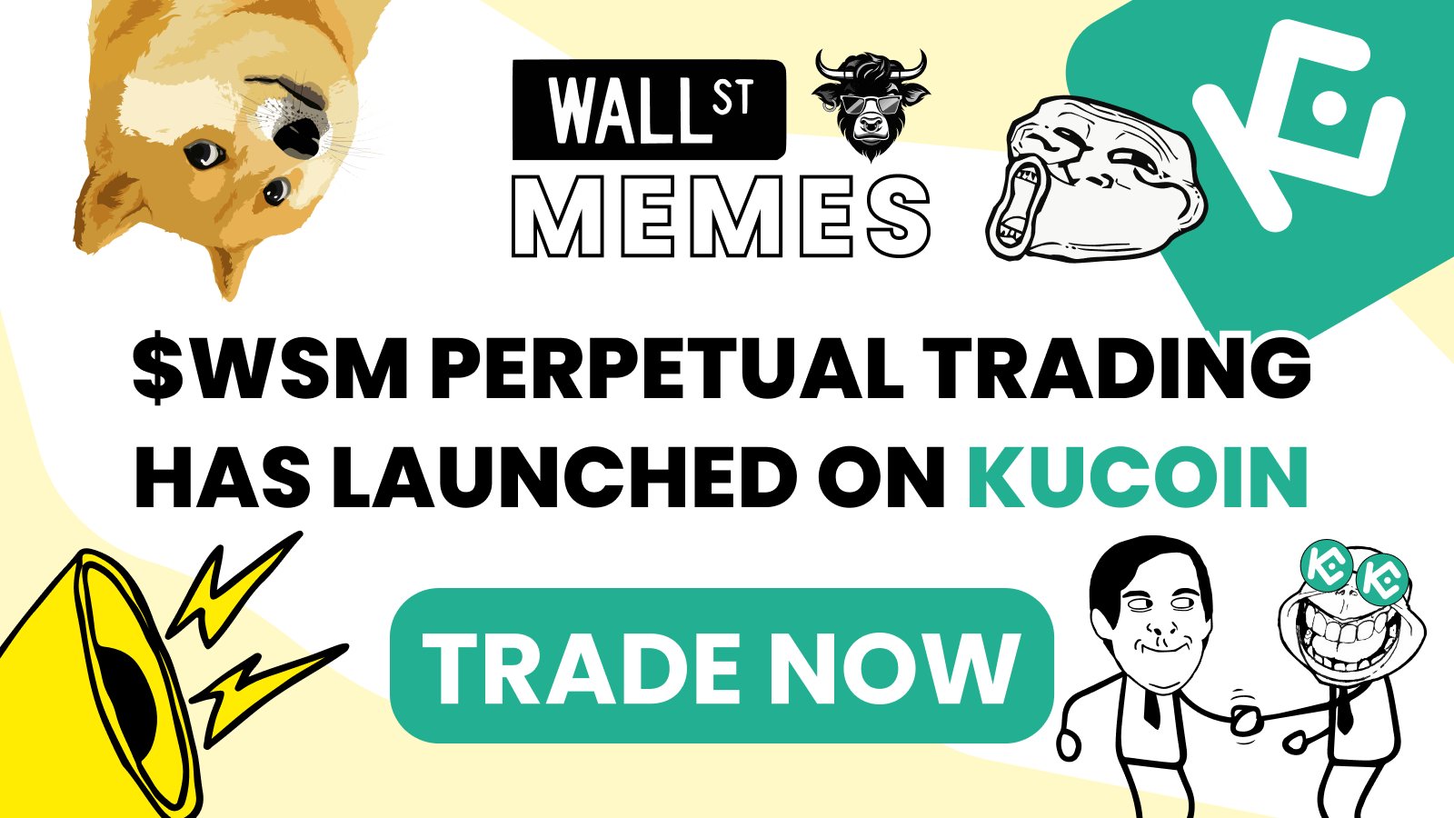 Wall Street Memes News: KuCoin has listed Wall Street Meme’s native token $WSM for perpetual futures trading with up to 20x leverage.