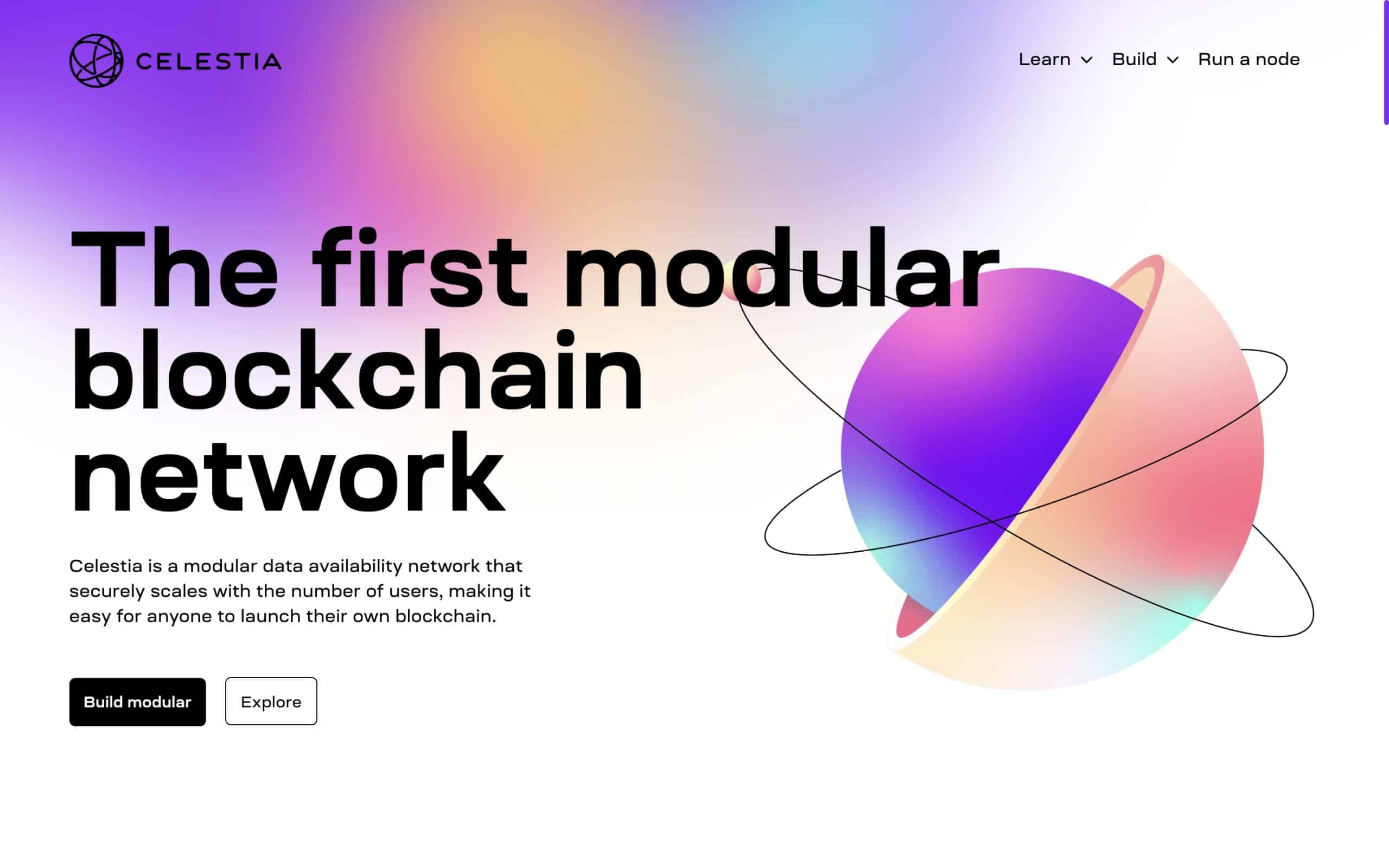 Celestia the first Modular blockchain