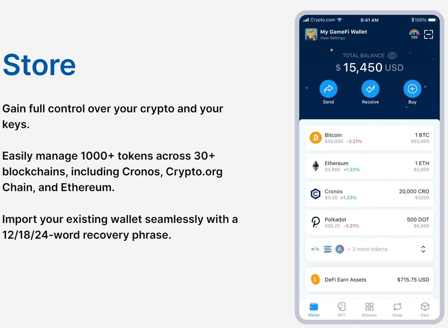 Crypto.com wallet app