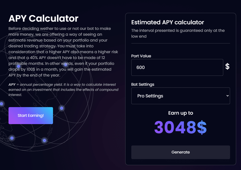 APY Calculator TradeGPT app