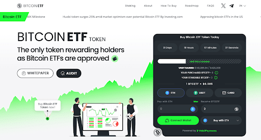 Bitcoin ETF Token Website