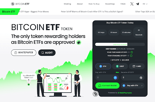 Bitcoin ETF Token Website