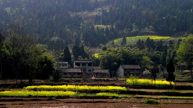A rural part of Suning, Sichuan Province, China.