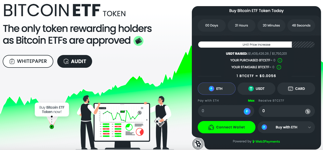 Bitcoin ETF Token presale