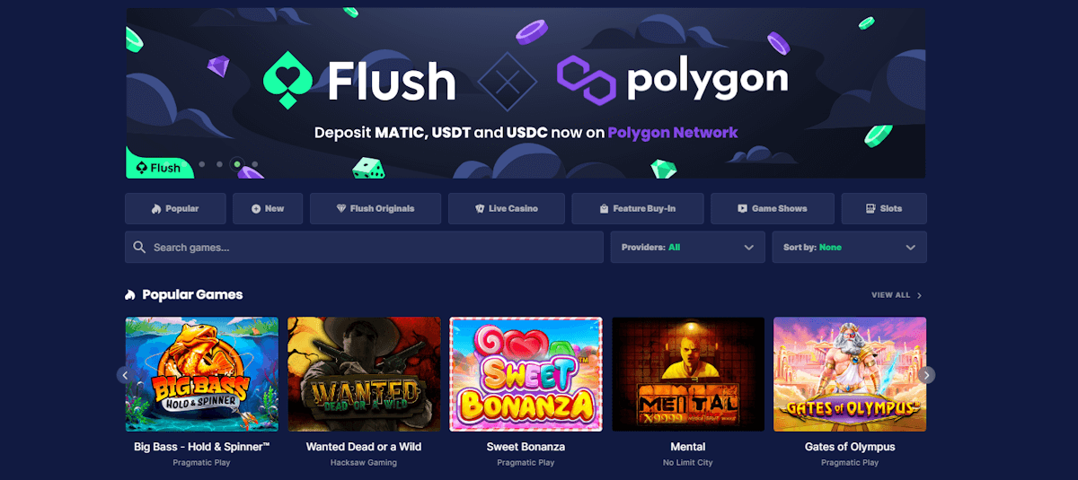 Flush casino bitcoin poker site