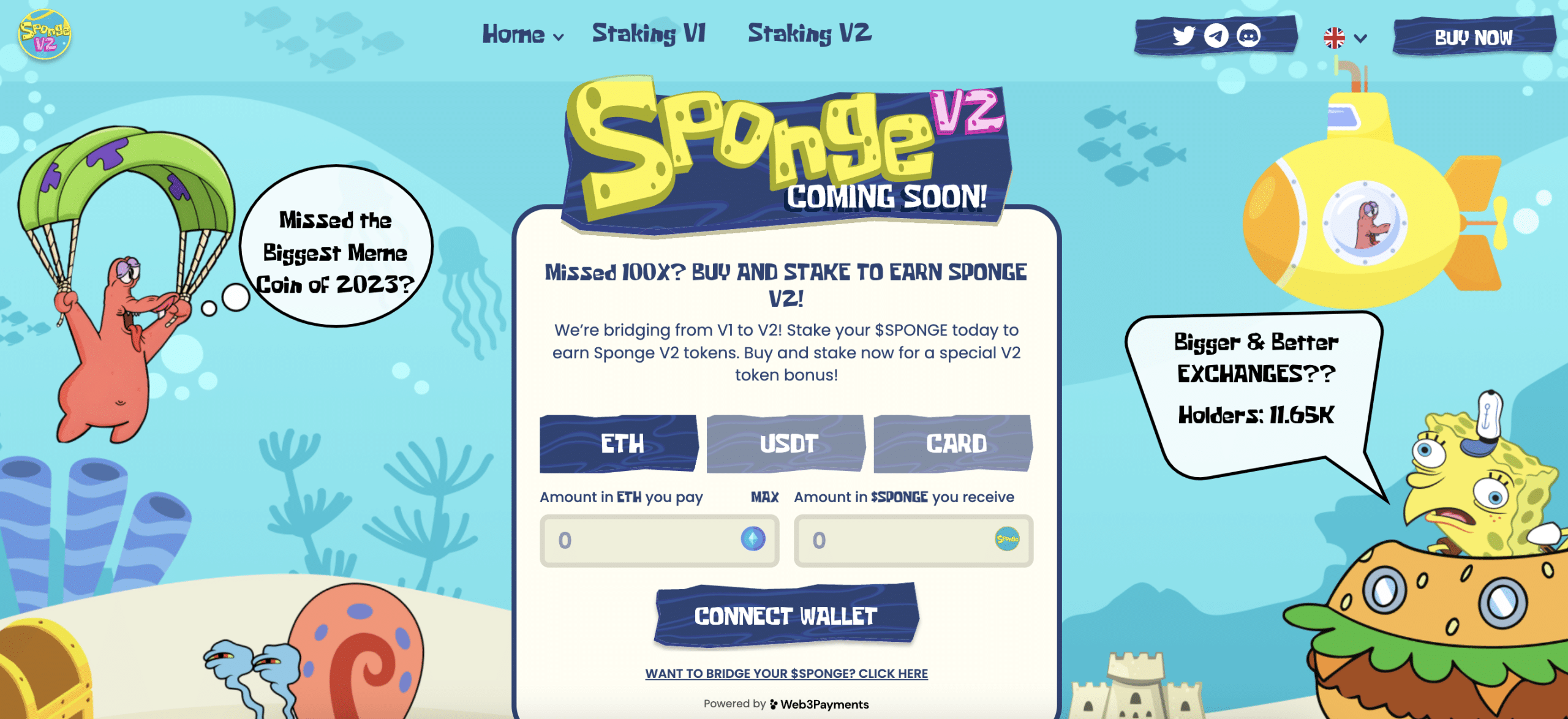 How to buy Sponge V2 tokens