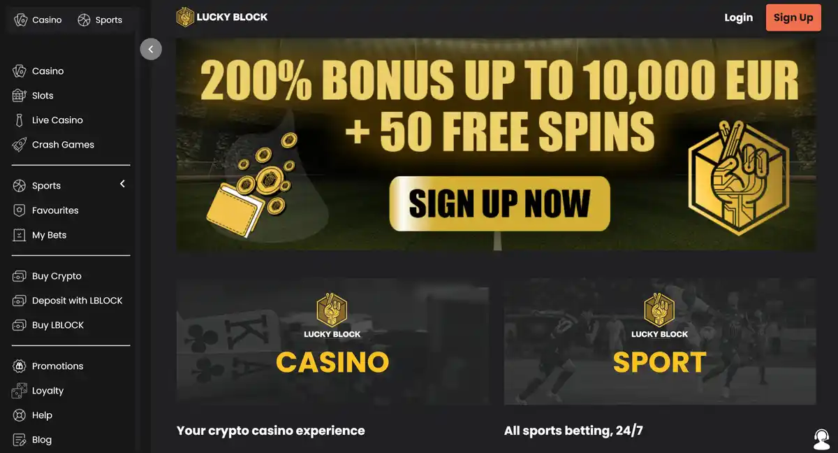 lucky block best payout online casino