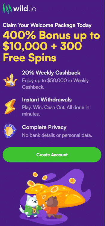 wild io mobile view screenshot