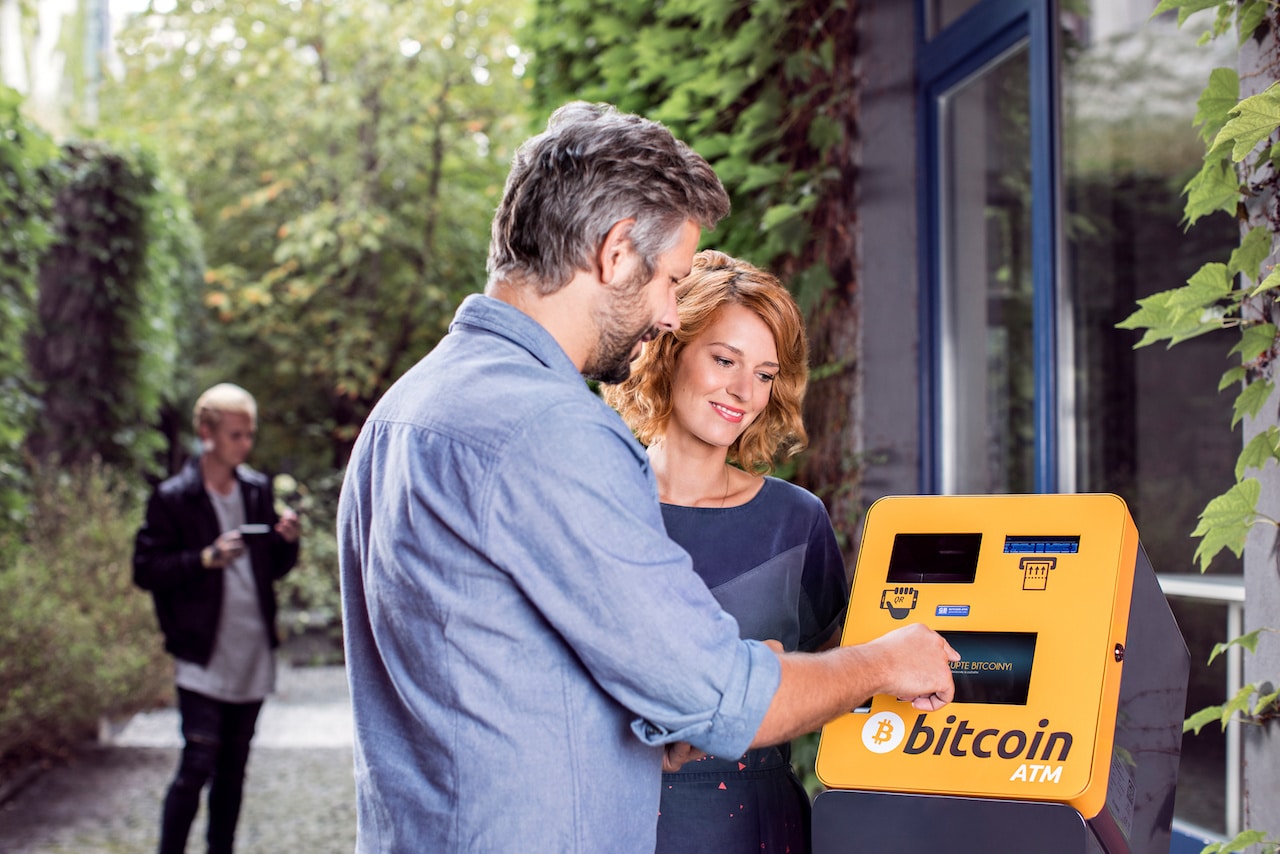 Bitcoin ATM illustration
