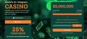 Top GambleFi Presale TG.Casino Heads For $TGC DEX Launch Today – Don’t Miss Out!