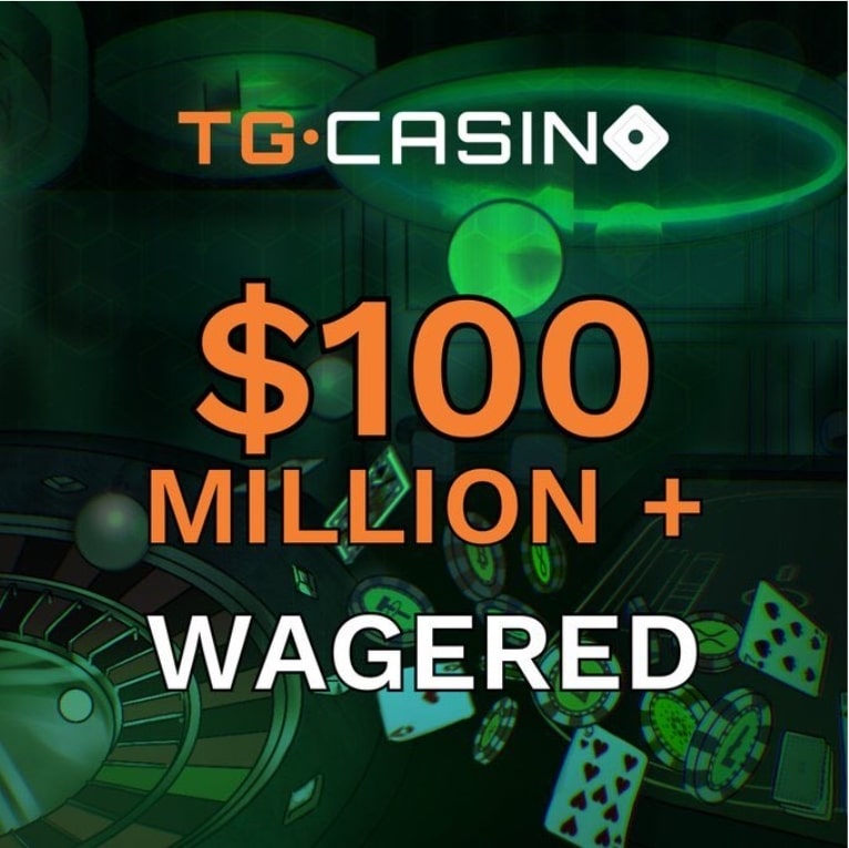 مراهناتٌ بقيمةٍ تفوق 100 مليون دولار عبر TG.Casino على خلفية طاولات ألعاب كازينو
