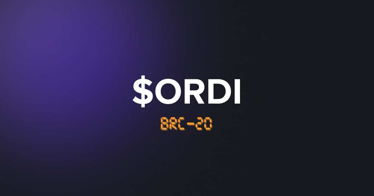 First ever BRC-20 ordinal token Ordi (ORDI) has undertaken a sudden -10% ORDI price drop, leaving some panicked holders asking 'Is Ordi going to zero?'.