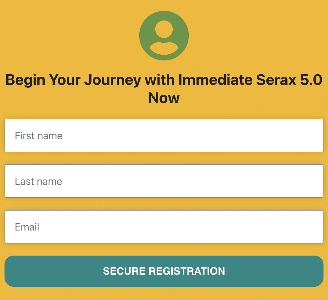 Create an Account on Immediate Serax