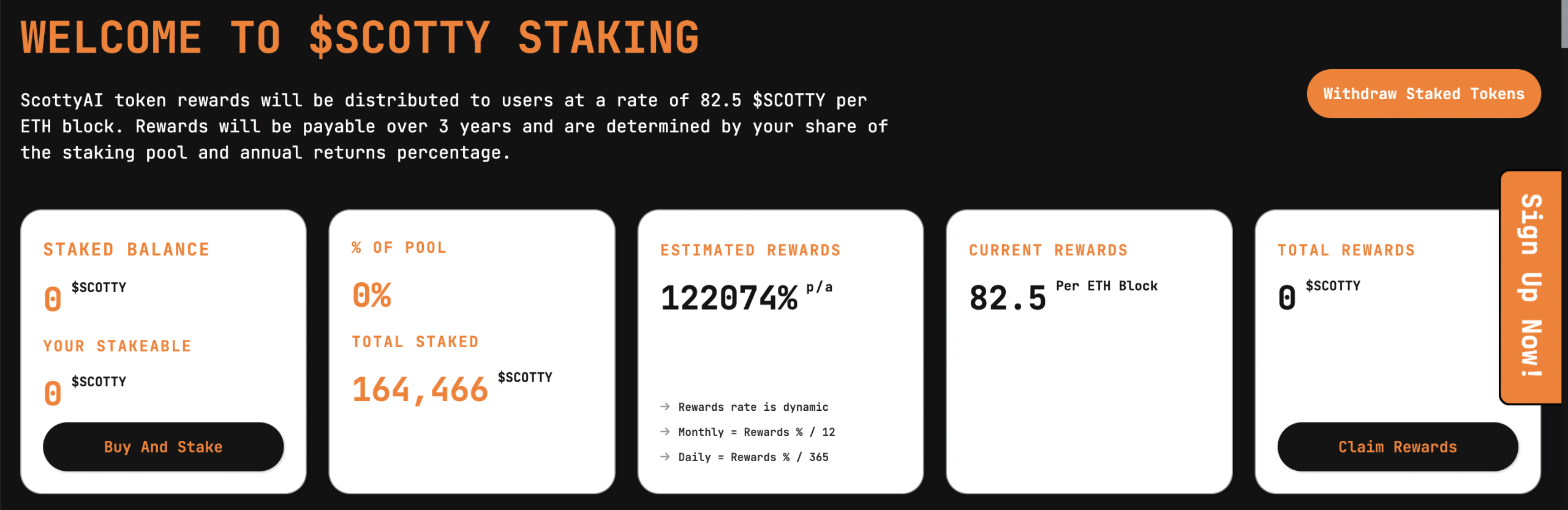 Scotty the AI staking