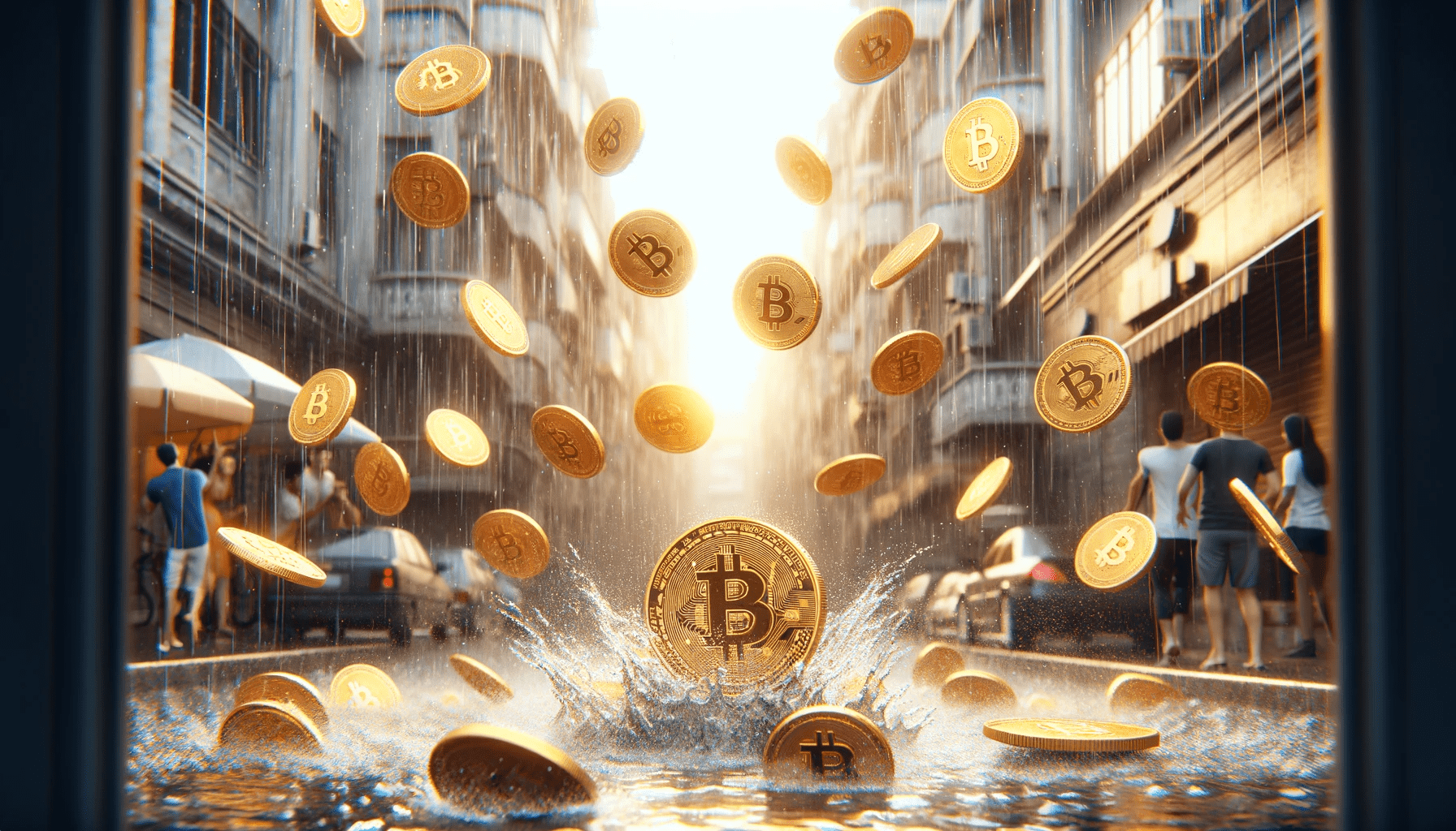 Top cryptos for investment portfolios making it rain Bitcoin.