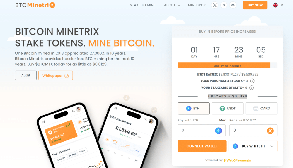 Bitcoin Minetrix Presale