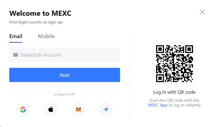 Create a MEXC Account