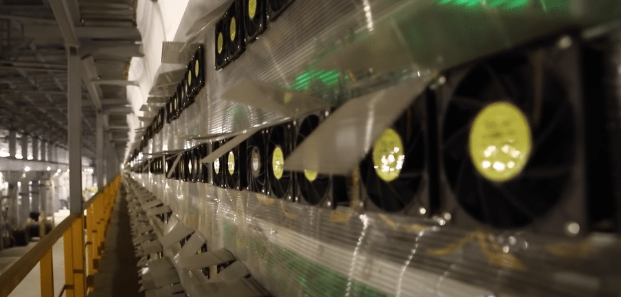 Crypto mining rigs at Russia’s biggest crypto mining center.