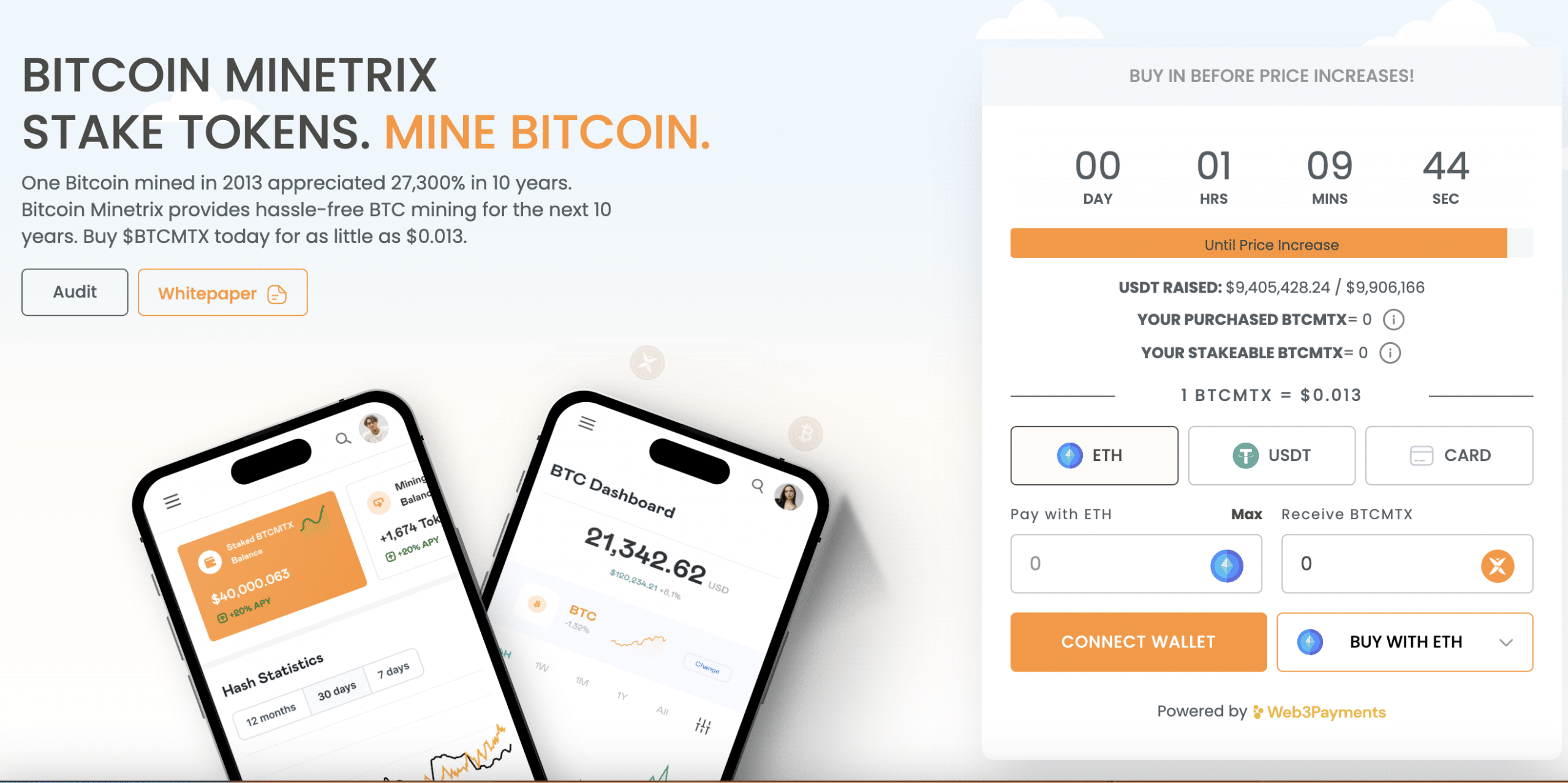 Bitcoin Minetrix presale