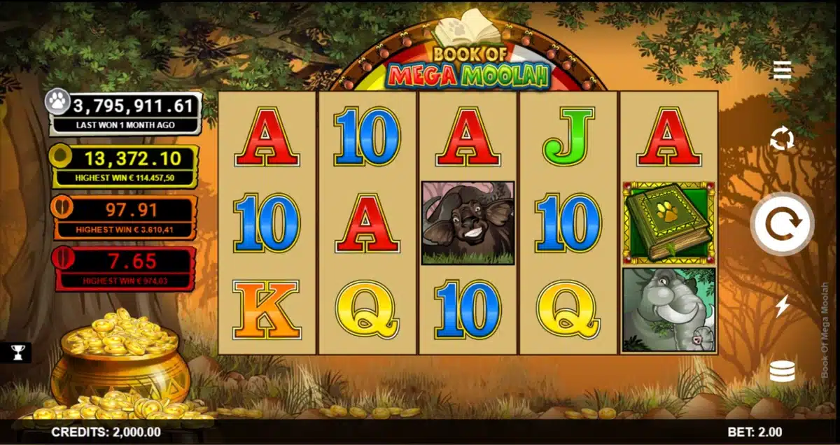 Mega Moolah slots odds