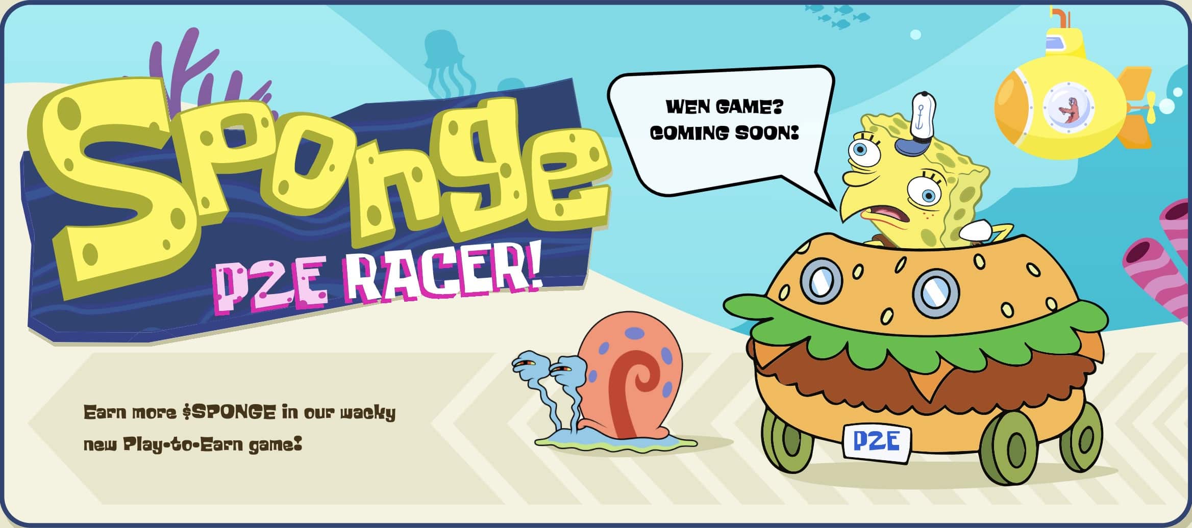 Sponge V2 P2E Game Banner