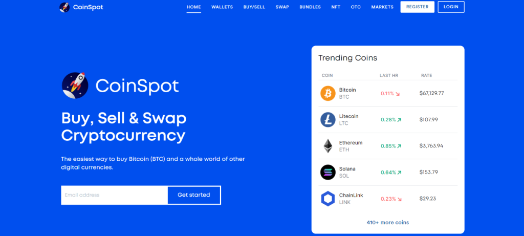coinspot homepage