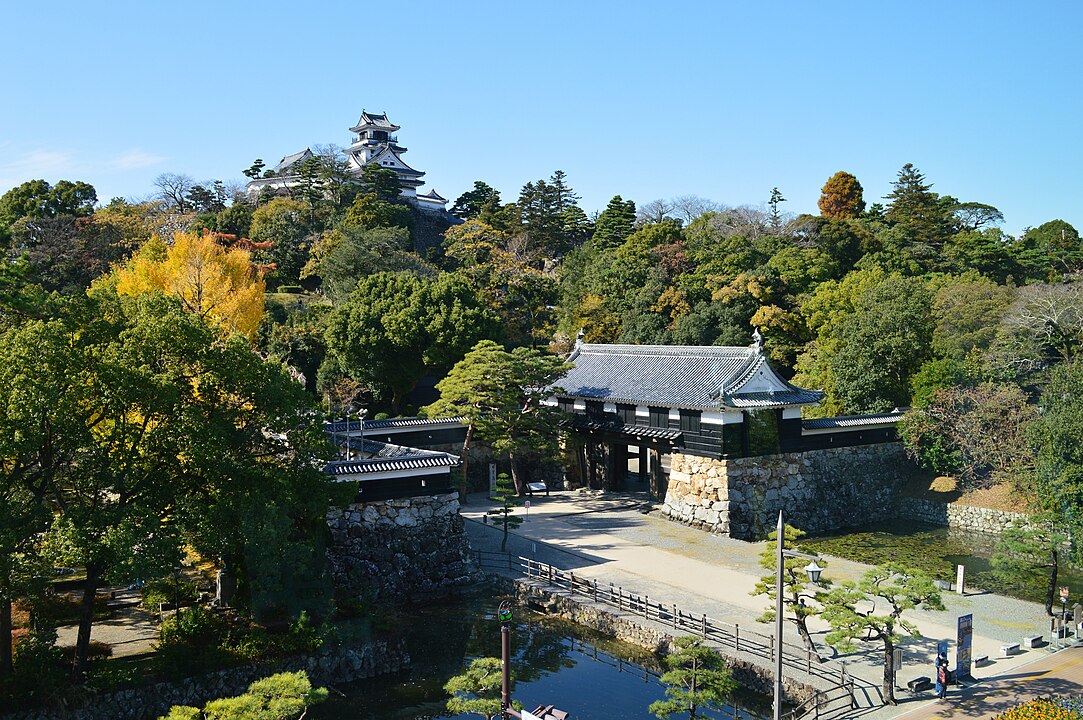 Kochi Castle, in Kochi, Japan.