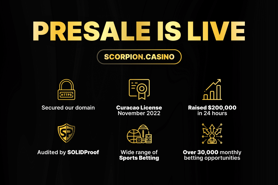 Scorpion On line casino presale