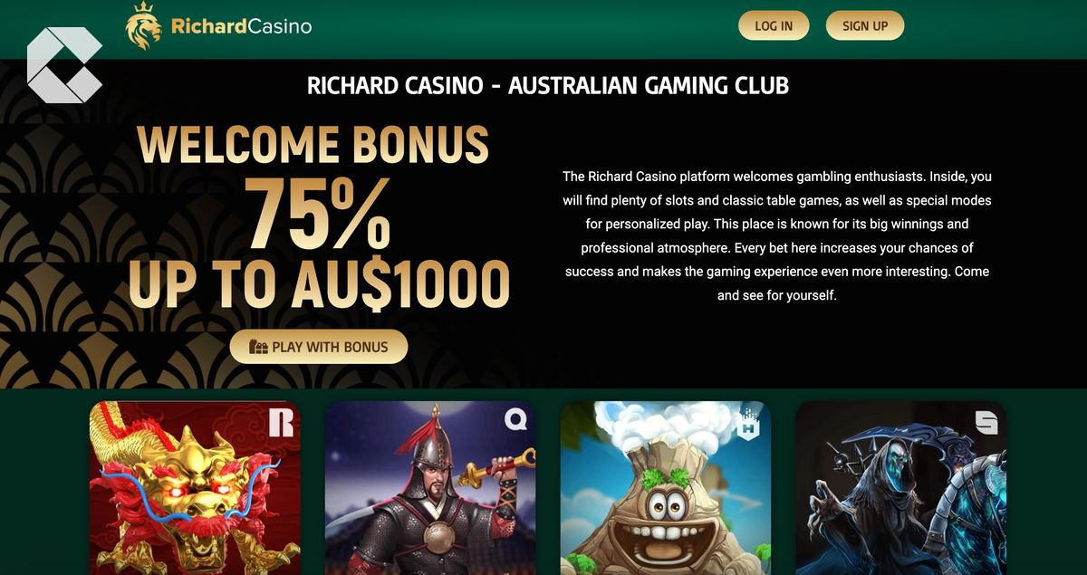 Richard Casino homepage