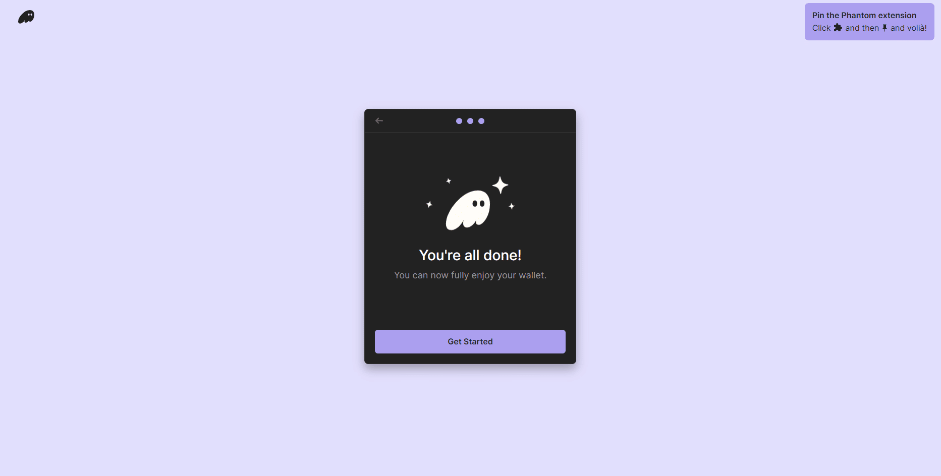 phantom wallet created in browser