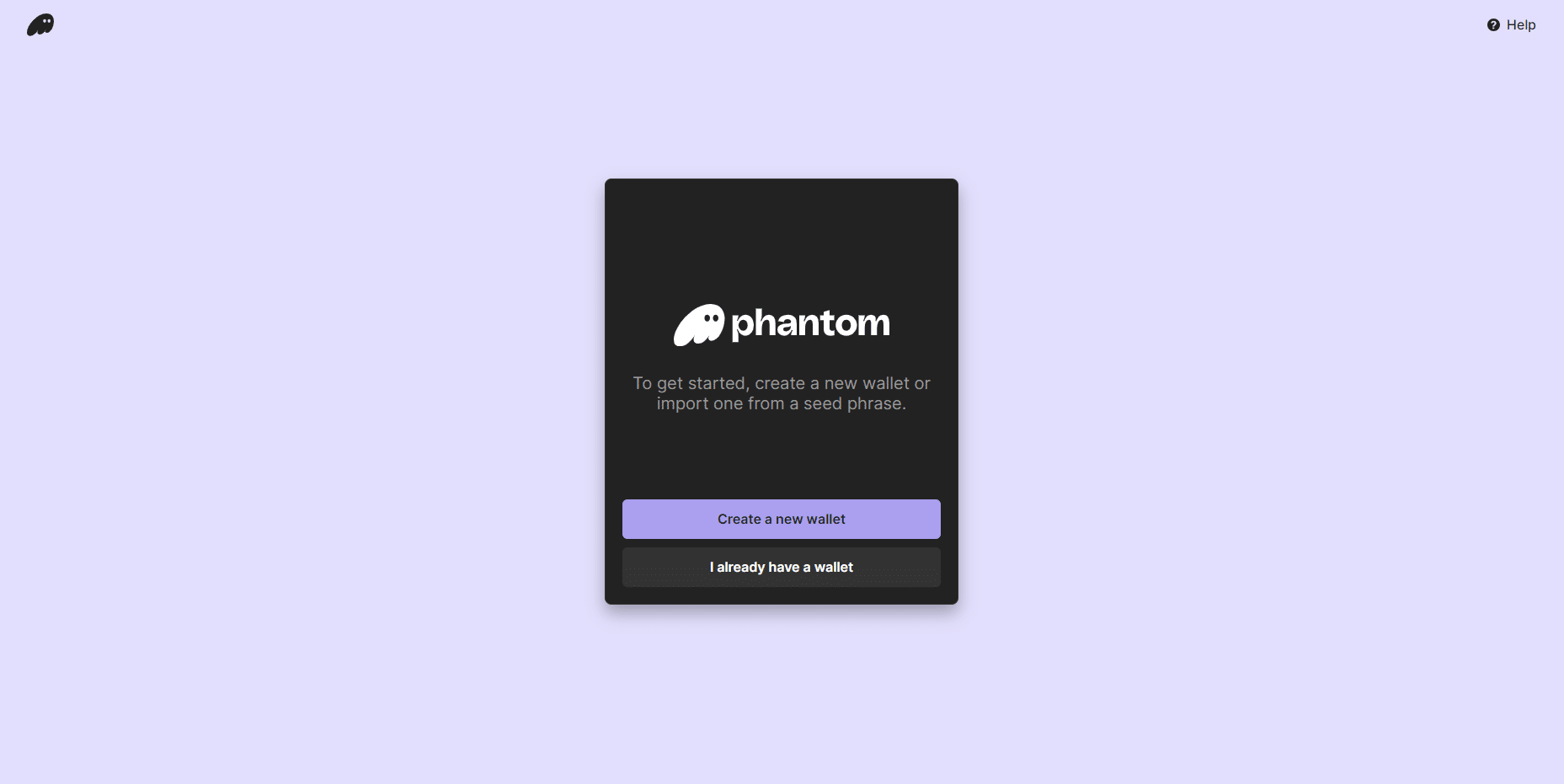 create a new phantom wallet
