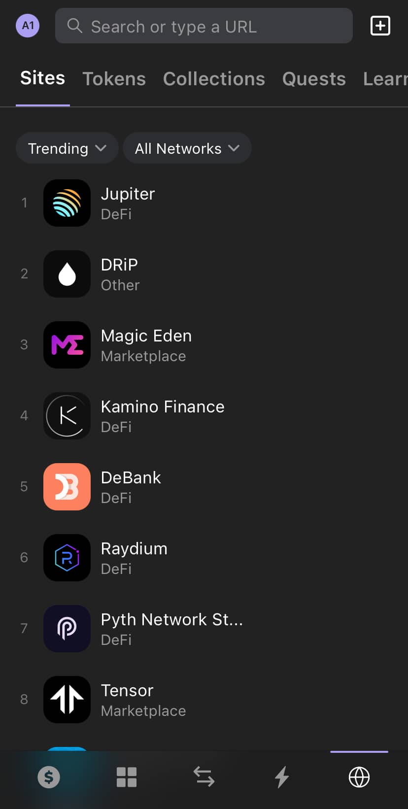 dapps on phantom wallet