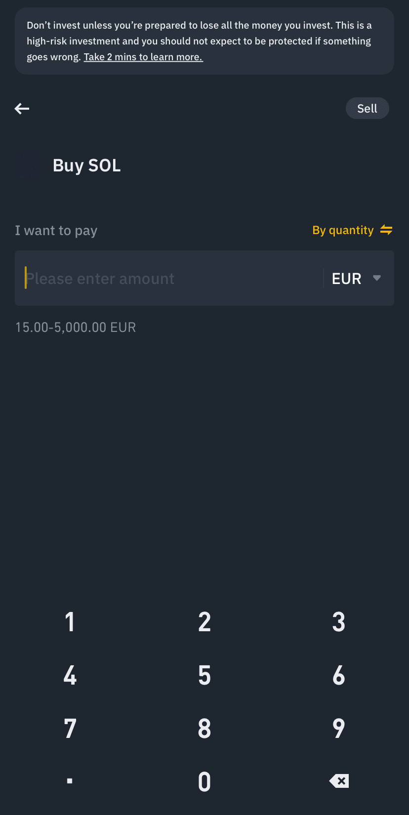 buying solana on binance