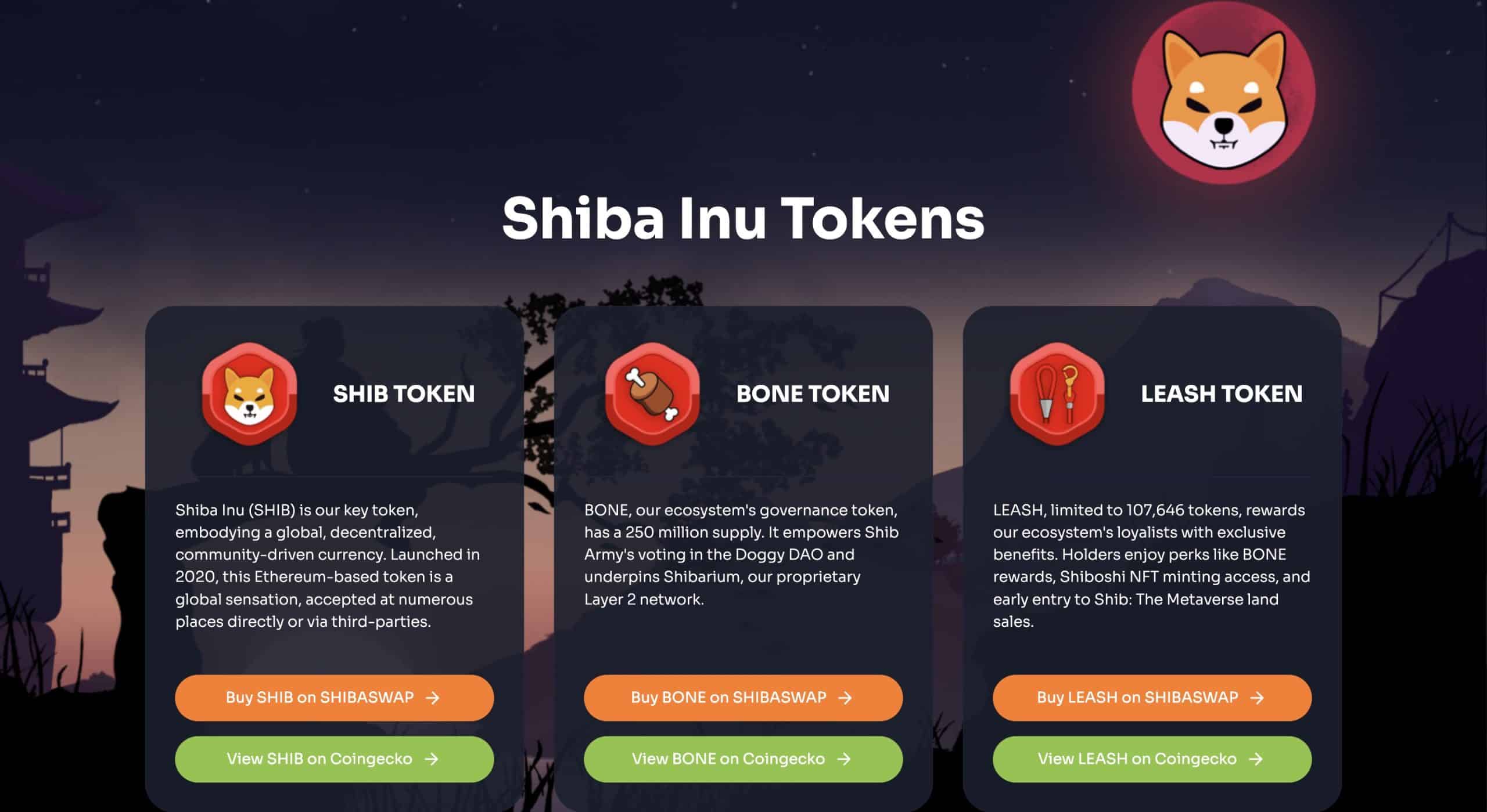 Shiba Inu Tokens