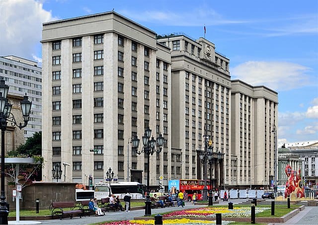 The State Duma in Moscow, Russia.