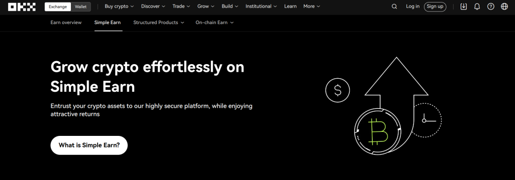 okx earn homepage