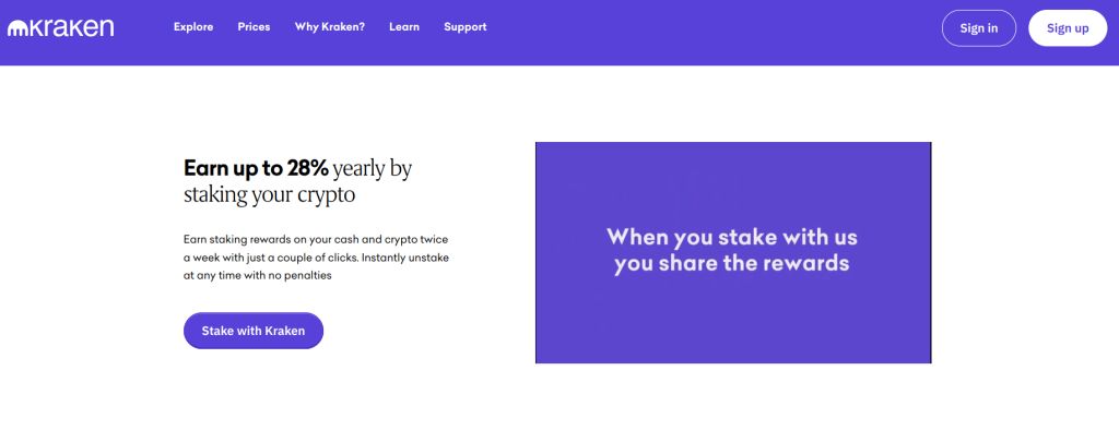 kraken staking