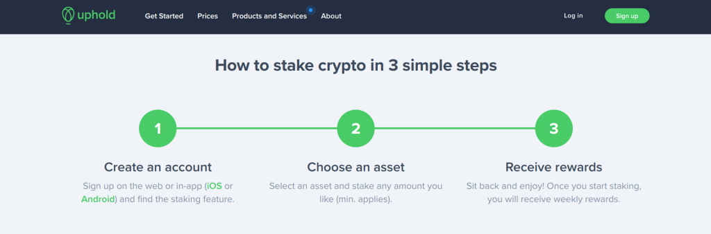 uphold staking