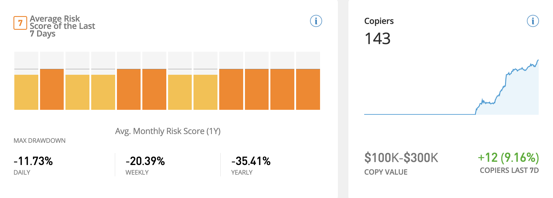 eToro copy trading risk 
