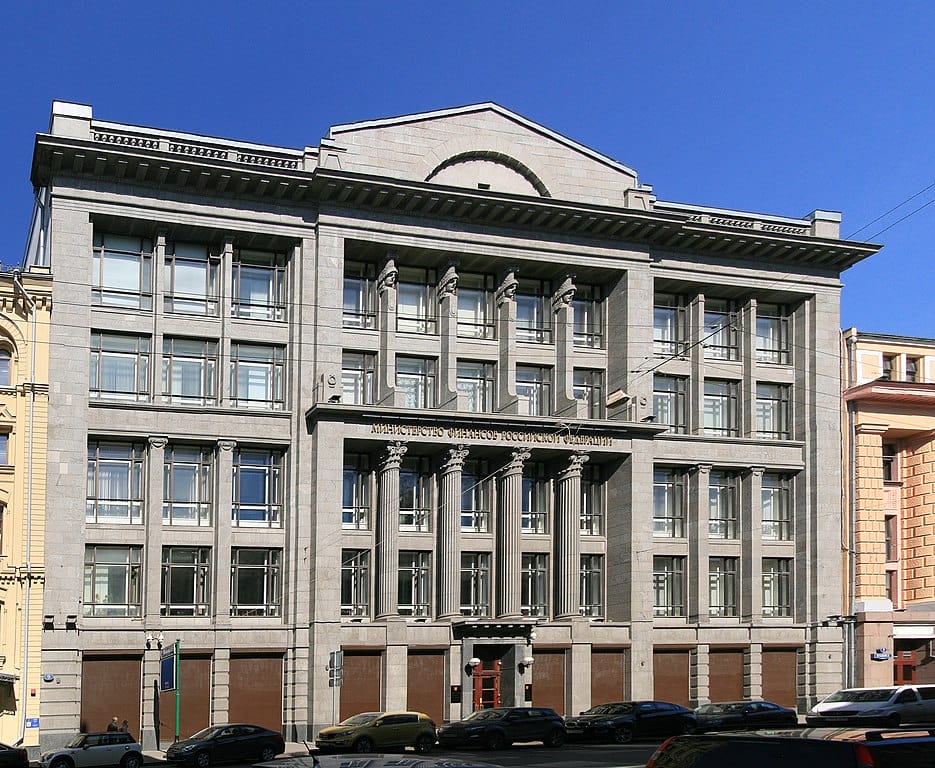 The Ministry of Finance in Moscow, Russia. (Source: Ludvig14 [CC BY-SA 3.0])