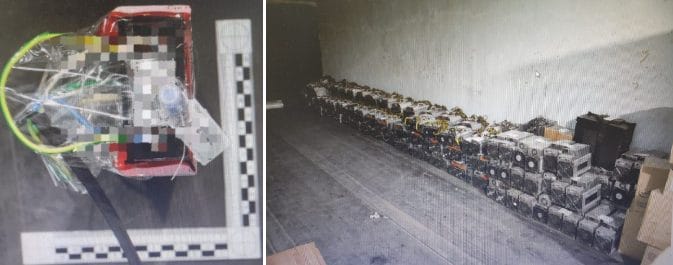 Crypto mining equipment seized by Russian prosecution officials in a raid in the Irkutsk Region.