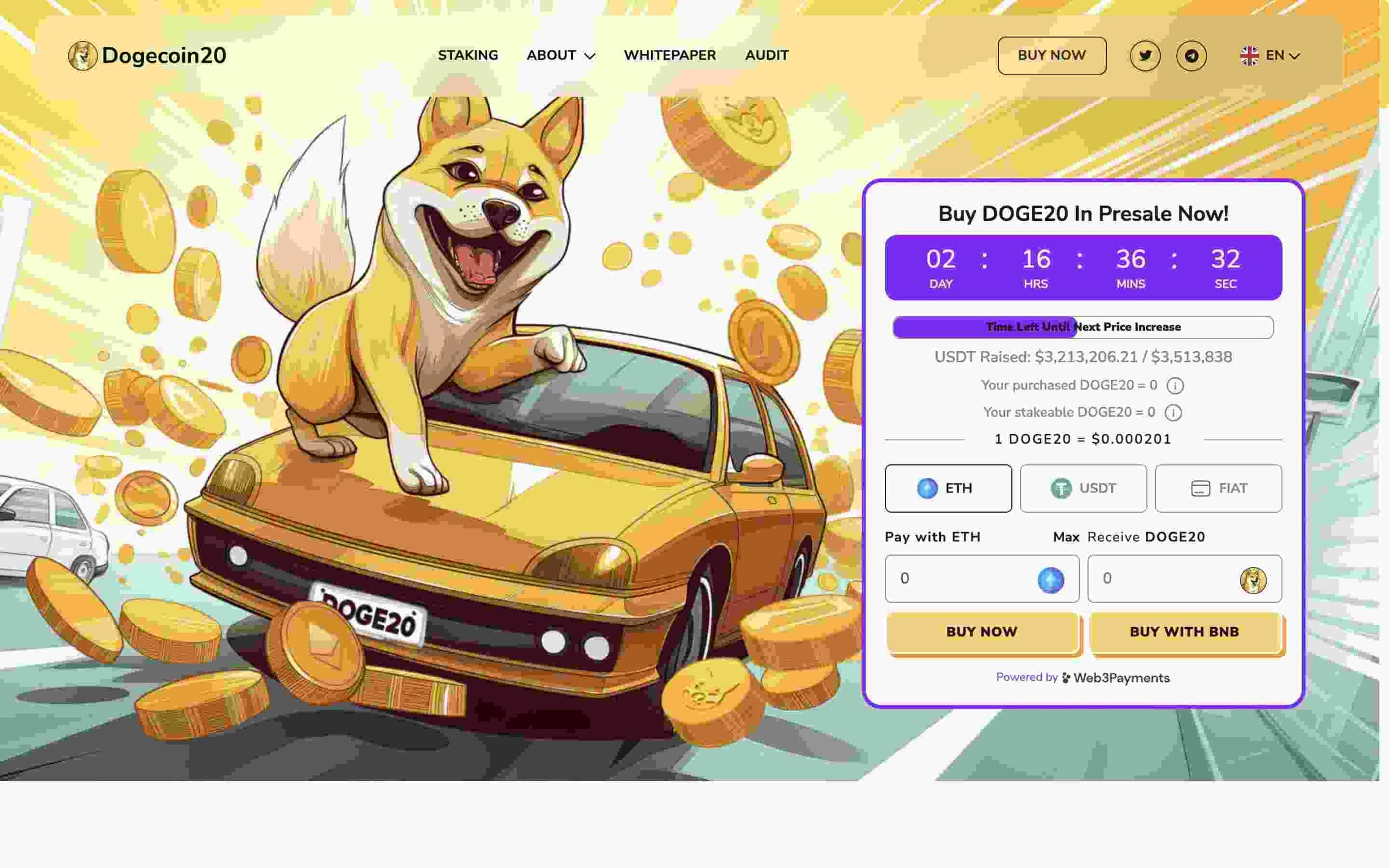 Dogecoin20 Homepage