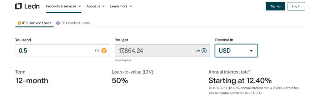 ledn bitcoin loans