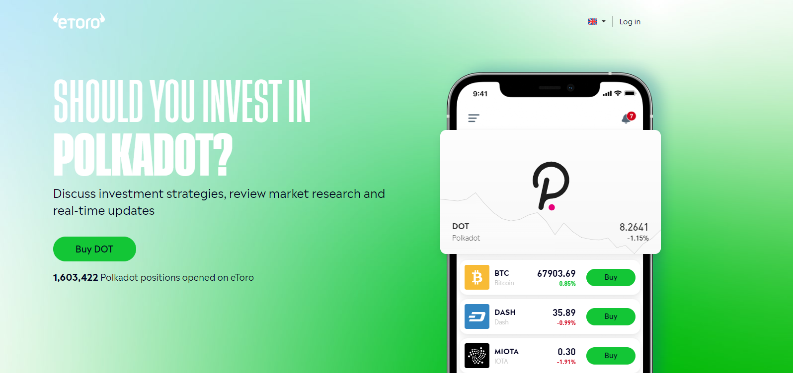 Polkadot on eToro