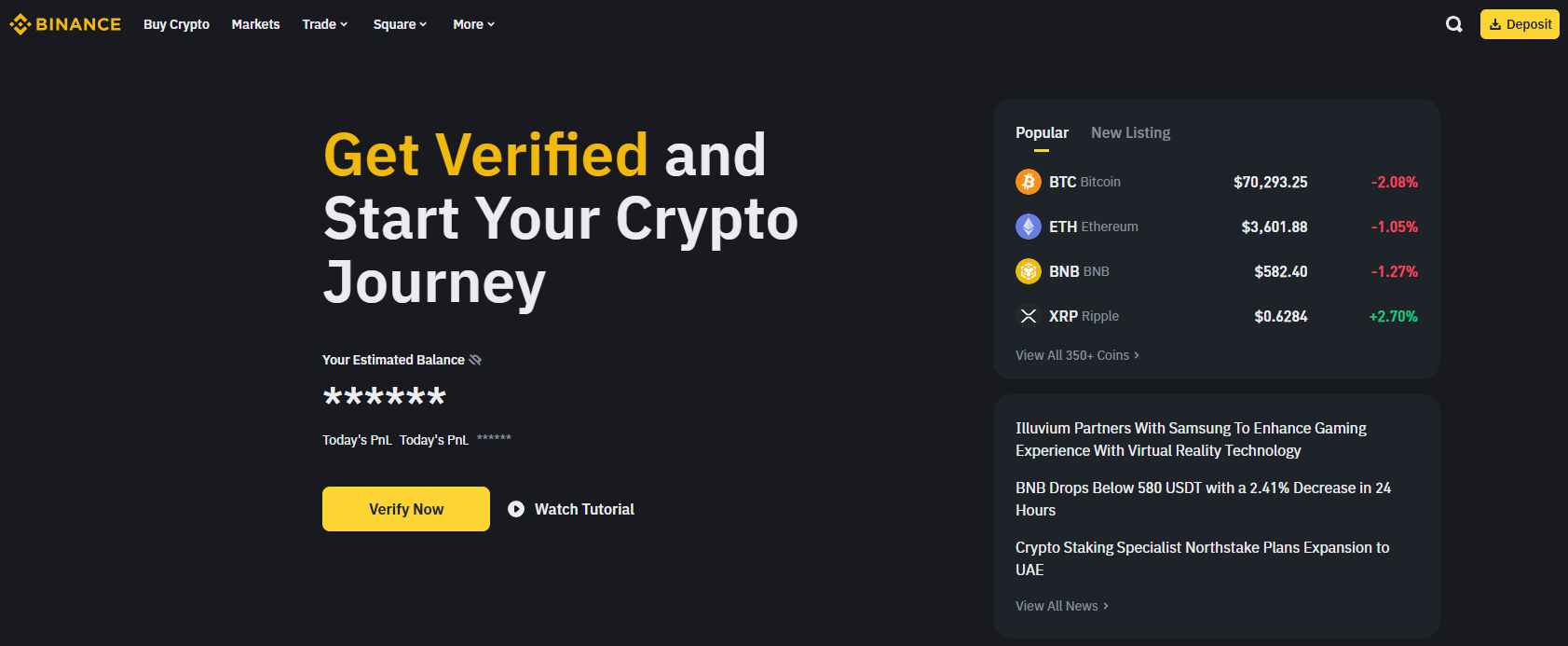 binance page