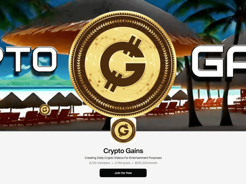 Crypto Gains Patreon group