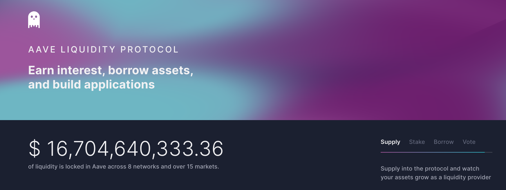 aave passive income crypto lending